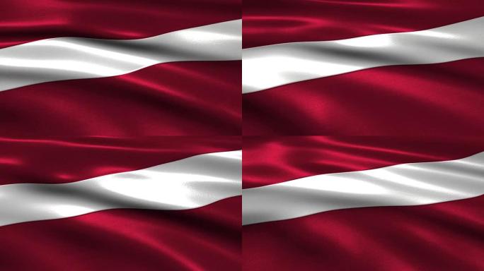 拉脱维亚迷人的旗帜