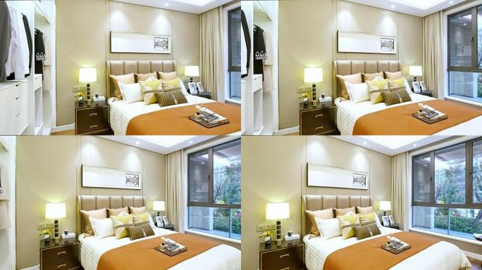 现代卧室的内部