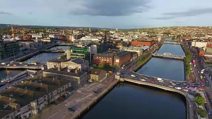 爱尔兰科克城鸟瞰图