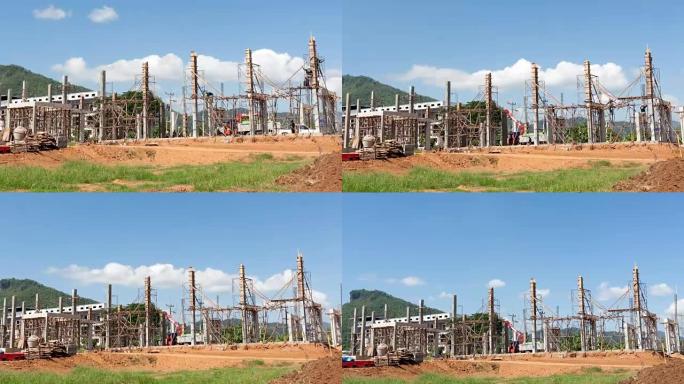 延时: 建筑工地