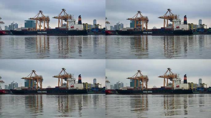 曼谷商业港口的集装箱