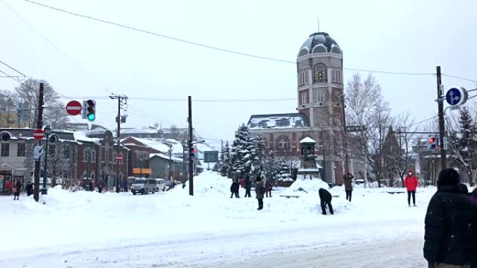 日本北海道的小樽市。