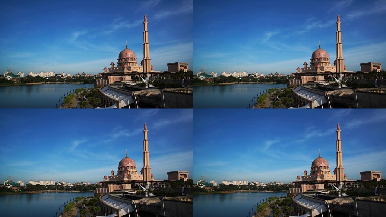 LD，WA，布特拉清真寺或粉红清真寺在布城，马来西亚。