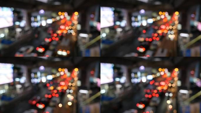 交通和灯光的焦点交通和灯光的焦点