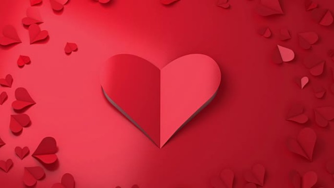 爱情-情感浪漫剪纸与luma哑光