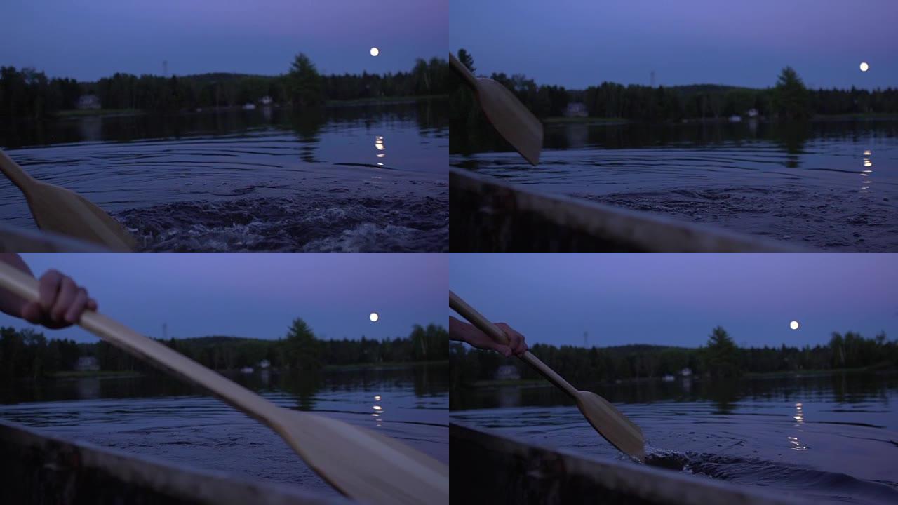 清晨在湖边划船清晨湖边划船船桨