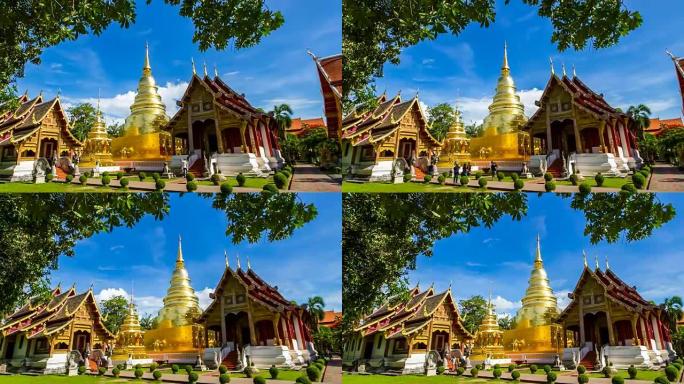 泰国清迈4K T/L短语佛教寺庙 (潘拍)