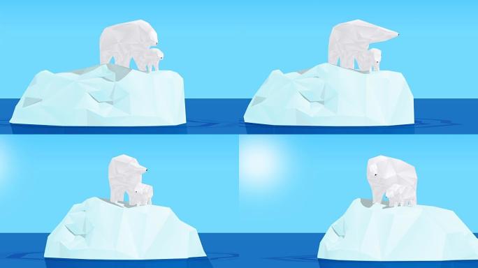 冰山上的多边形熊冰山上的多边形熊