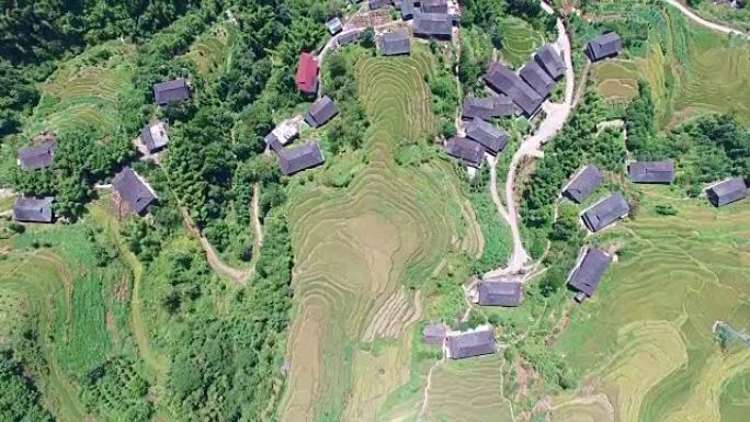 中国桂林龙胜的龙脊梯田