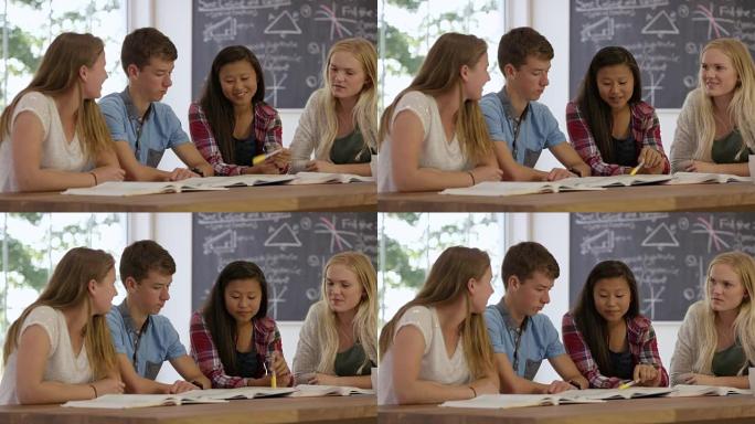 为高中考试而学习