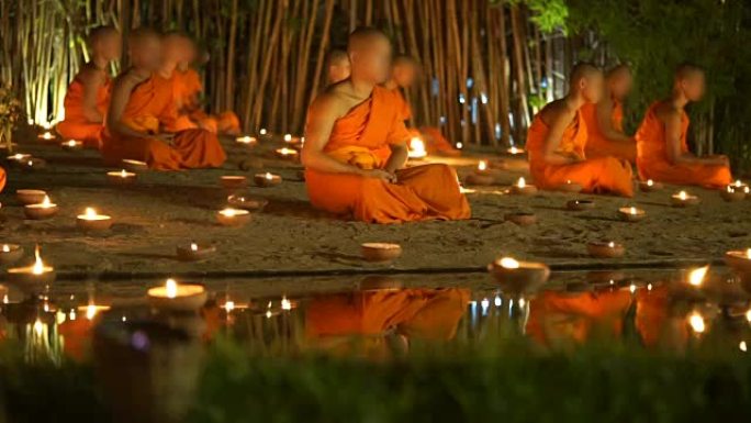 2摄佛法，佛教新手在阿萨勒哈法会白天晚上打坐