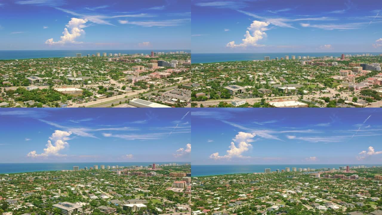 佛罗里达州迈阿密的空中博卡拉顿