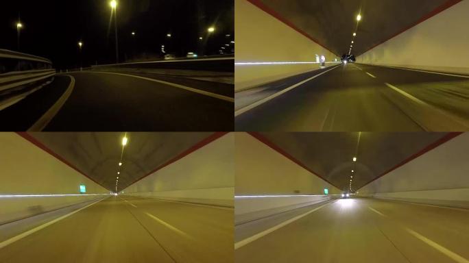 带车载摄像头在高速公路上行驶