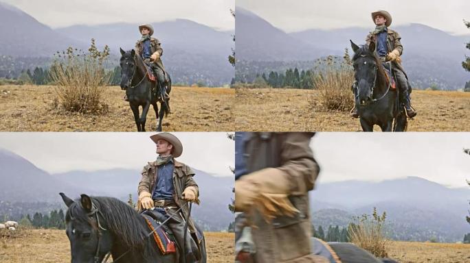 SLO MO Rancher在乡村骑马