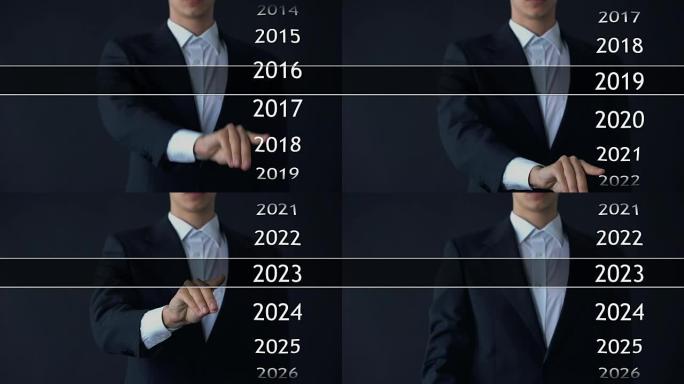 男子在虚拟档案中找到2023年，统计数据收集，年度报告