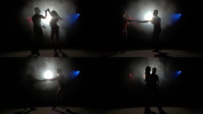 拉丁美洲舞蹈拉丁舞剪影