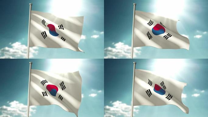 4K韩国国旗韩国国旗