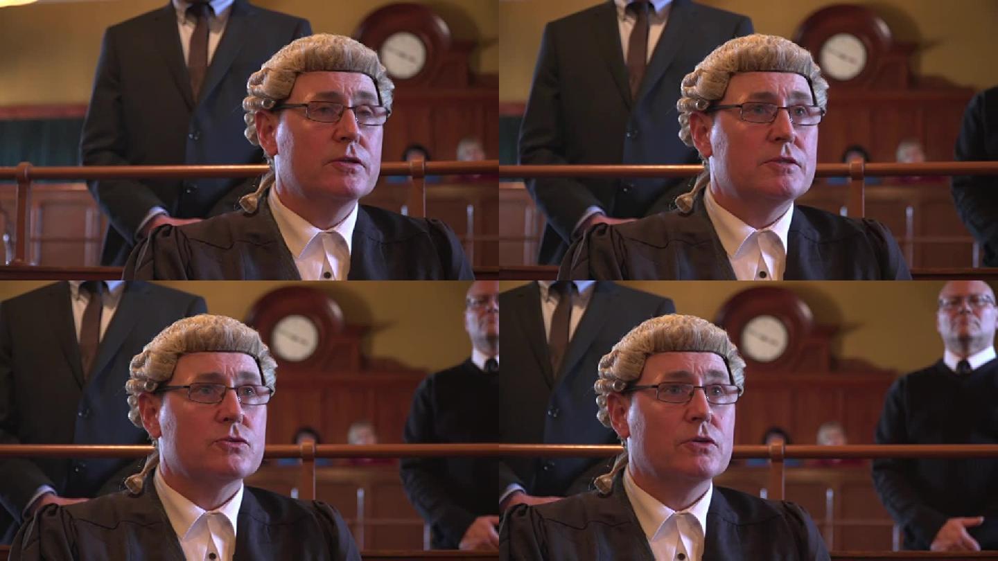 4K: 法庭听证会-男性大律师质疑证人