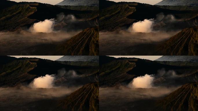 印度尼西亚东爪哇省布罗莫腾格里塞梅鲁国家公园的布罗莫火山MS火山口
