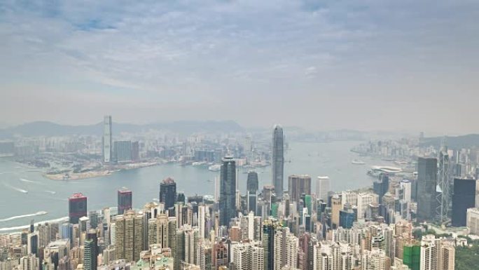 太平山顶的香港天际线