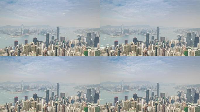 太平山顶的香港天际线