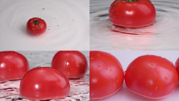 4k原创实拍新鲜蔬菜西红柿番茄
