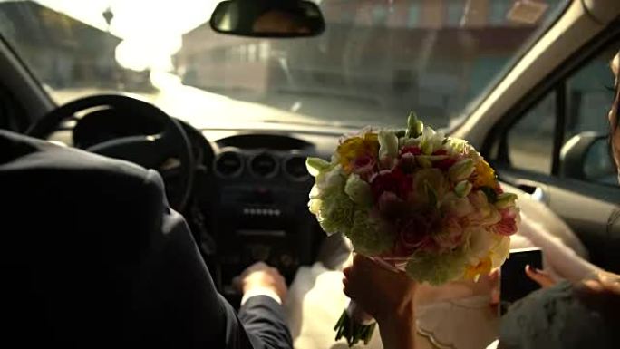 只有我和你我的爱开车婚礼结婚