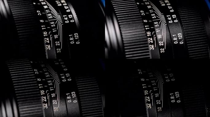 旧镜头的宏观特写。