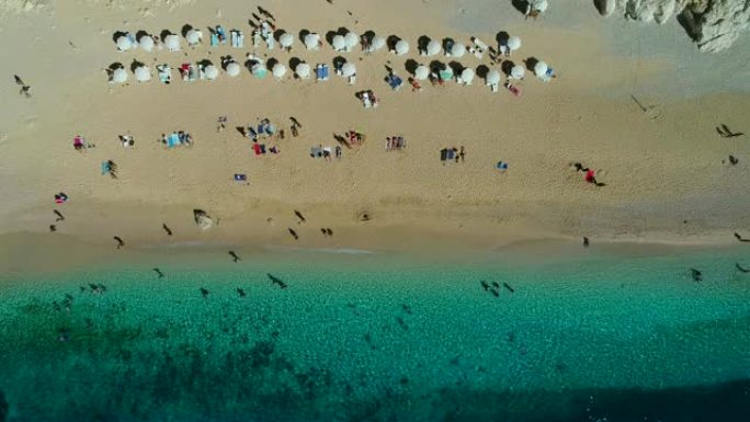 卡普塔什海滩安塔利亚的鸟瞰图