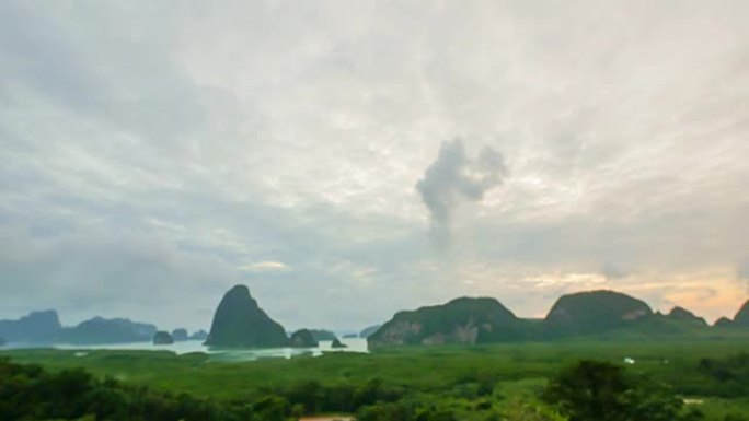 山上日出的时光倒流，片状