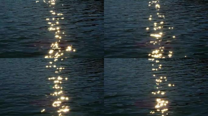 水中的太阳反射水中的太阳反射波光