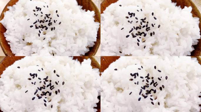 芝麻白米饭
