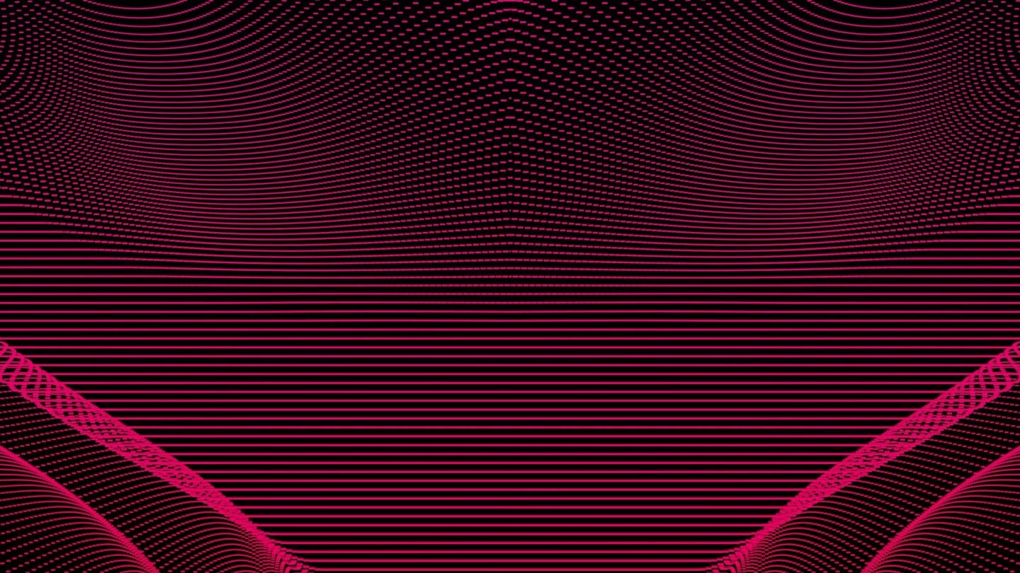 【4K时尚背景】玫红浪漫曲线光线线条横条
