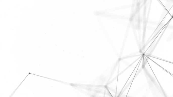 抽象的Plexus网络豪华和标题网络的连接的线和点粒子。网络连接软干净企业业务演示无缝循环背景