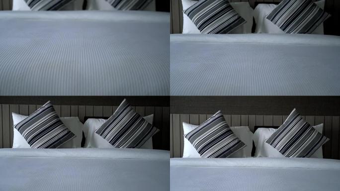卧室床上装饰枕头