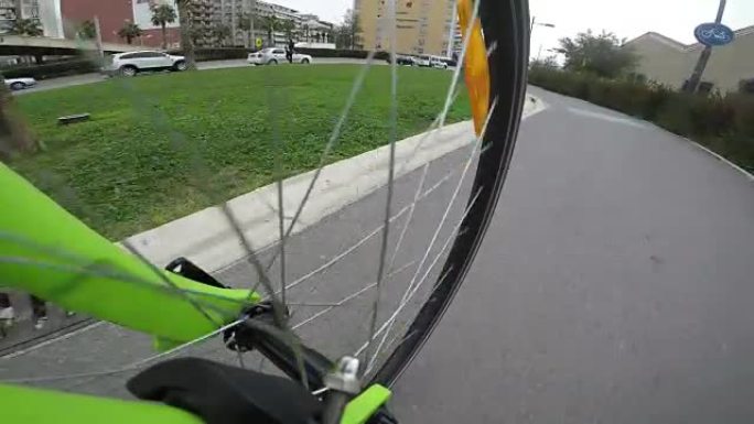 自行车上的自行车车轮