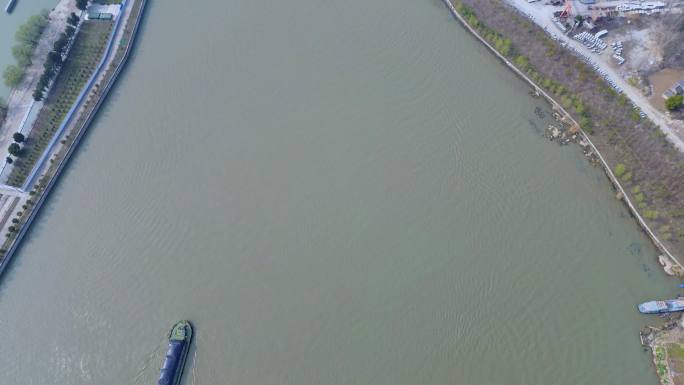 [4K]航拍素材.淮安运河闸和水上立交