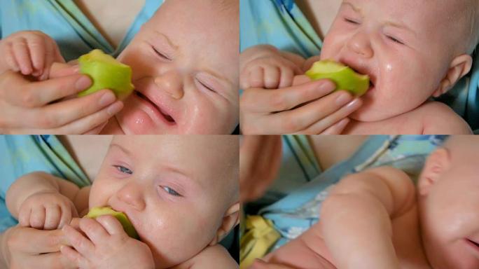爱哭的宝宝吃苹果胎儿新生产科中心月子中心