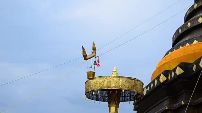 高清: 泰国传统文化祈祷佛祖清迈北泰国