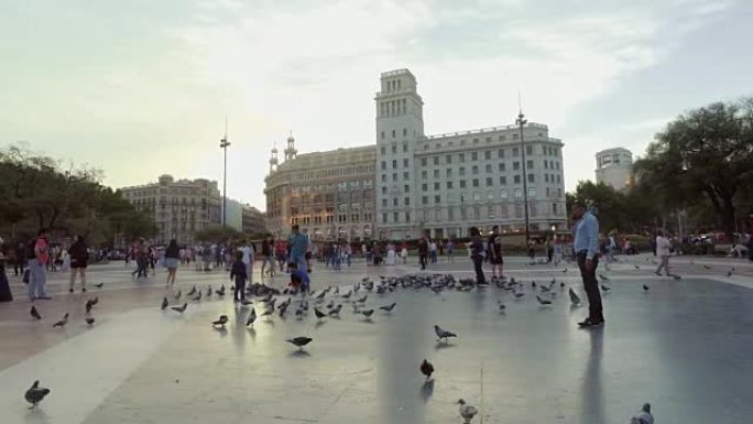 西班牙巴塞罗那加泰罗尼亚广场
