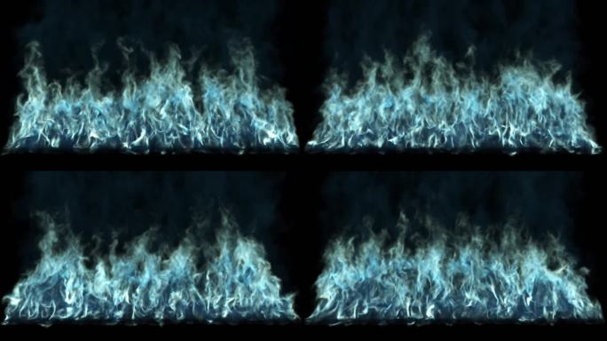 粒子生长蓝色烟火能量特效视频下载