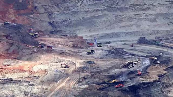 采矿挖掘机械视频素材国外矿山开采