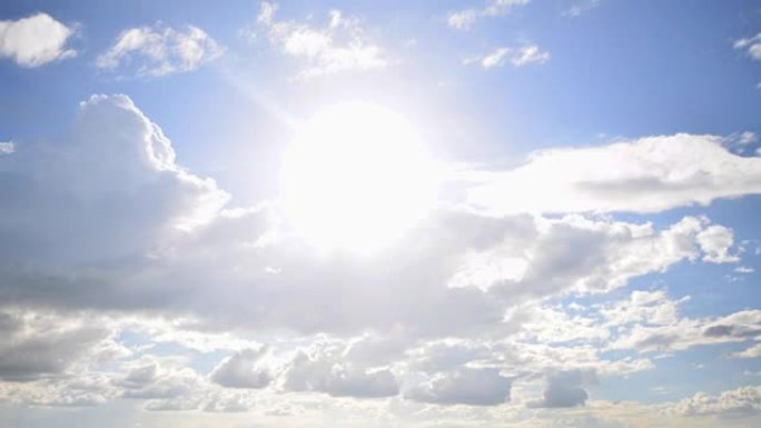 云时间流逝的日落