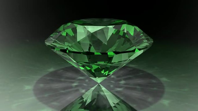 可循环旋转绿色钻石