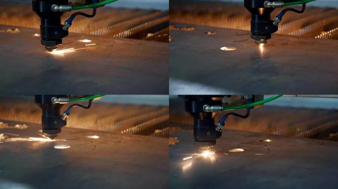 切割金属的工业机器人激光切割机