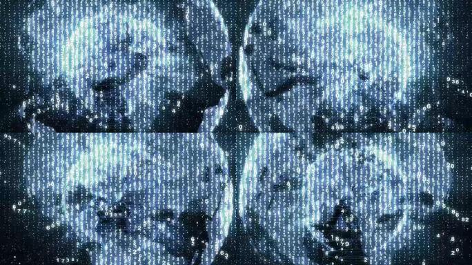 全球技术概念动画