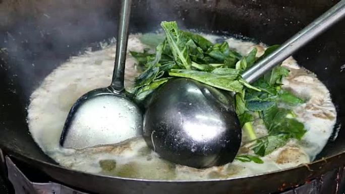泰国油炸食品菜品展示家常菜制作
