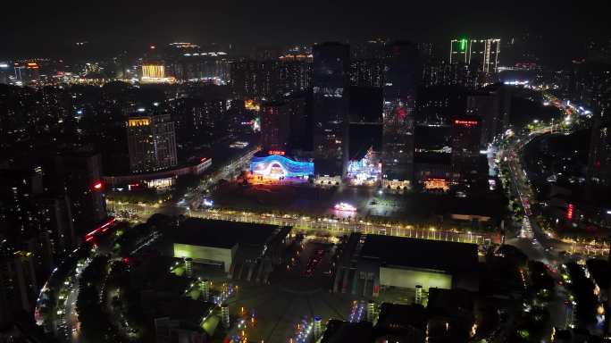 江门市万达广场夜景航拍-狂飙取景地10