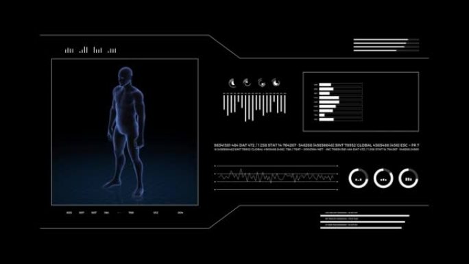 有病理学的人。男孩的3d身体。男性人形。