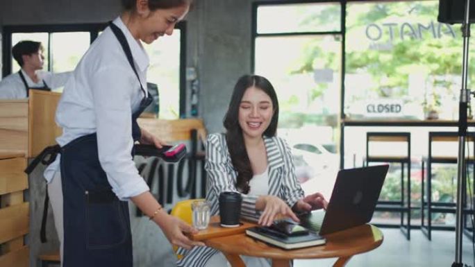 自助餐厅的非接触式支付